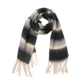 CHUNKY FRINGE STRIPE SCARF WINTER YARN WRAP_CWASC0877