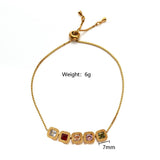 ADJUSTABLE SQUARE ZIRCON STAINLESS STEEL BRACELET_CWAJE4598