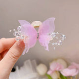 SWEET RHINESTONE BUTTERFLY MINI CLAW SPARKLY CLIP_CWAHA2303
