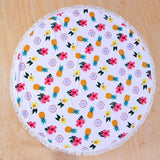 ROUND MICROFIBER TASSEL BEACH TOWEL BLANKET_CWMM7602