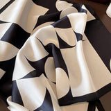 MINIMALIST SPRING AND SUMMER POLKA DOT PLAID SCARF_CWASC0628