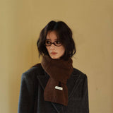 COLOR DOT KNIT SCARF COZY WINTER NECK WARMER_CWASC2304