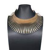 METAL FLOWER PUNK FASHION NECKLACE SET_CWMM4927