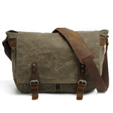 MENS VINTAGE CANVAS MESSENGER LAPTOP BAG_CWAB5556