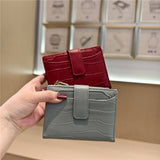 Stone Pattern Bifold Foldable Leather Wallet_Cwab06206