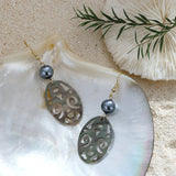 CREATIVE HOLLOW CARVED NATURAL SHELL EARRINGS_CWMM4266