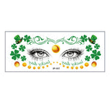LUCKY CLOVER FACE STICKERS WATERPROOF TATTOOS_CWMM8373