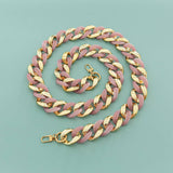 LARGE RESIN ACRYLIC BAG CHAIN WIDE SHOULDER STRAP_CWMM5097