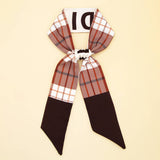 LONG VERSATILE SILK SCARF BOW TIE HEADBAND_CWASC0084