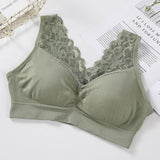 Women Plus-Size Lace Bra With Beautiful Back_Cwmu0050