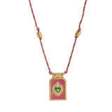 FASHIONABLE AND SIMPLE COLORFUL PENDANT NECKLACE_CWMM3915
