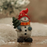 Mini Santa Snowman Xmas Desk Ornament Set_Cwmm10581