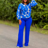 PRINTED TOP AND WIDE LEG PANTS TWO PIECE SET_CWSTB1142