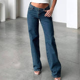 Vintage Straight Leg Loose Low Waist Jeans