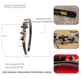 ACETATE GEOMETRIC FLOWER HEADBAND HAIRPIN_CWAHA4348