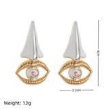 EYE NOSE MOUTH PENDANT FASHION EARRINGS_CWAJE5052