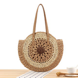 SIMPLE ROUND SHOULDER STRAW BAG_CWAB2016