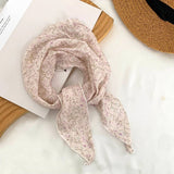 Floral Triangle Scarf Headband Neck Wrap_ Cwasc02967