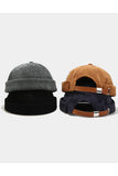 SOLID COLOR CORDUROY MELON HAT HIP HOP STYLE CWAH0401
