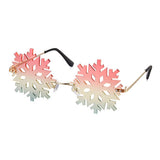 PERSONALIZED SNOWFLAKE LENS FRAMELESS SUNGLASSES_CWASG0682