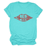 Womens Fashion Slogan Tee Crew Neck Short Sl Ve_Cwttsl0482