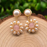 SWEET AND FRESH HANDMADE PEARL EARRINGS_CWAJE3783