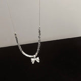 NEW HIGH END VERSATILE BOW PENDANT NECKLACE_CWAJE3054