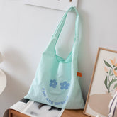 FRESH LETTER PRINT CANVAS TOTE BAG FOR STUDENTS_CWAB5637