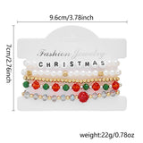 Cwaje2519_Christmas Combination Beaded Bracelet