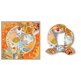 Twilled Satin Mini Scarf Hair Bag Ribbon Wrap