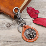 SIMPLE PERSONALITY RETRO LEATHER KEYCHAIN_CWMM4779