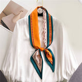 FASHIONABLE DOUBLE LAYER RIBBON ANGLED HEAD SCARF_CWASC1515