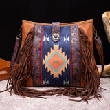 BOHEMIAN HAND WOVEN FLOWING BEARD SHOULDER BAG_CWAB2579