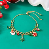 CHRISTMAS BELL WREATH PULL OUT BRACELET_CWAJE2392