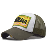 OUTDOOR SUN PROTECTION EMBROIDERED TRUCKER HAT_CWAH1363