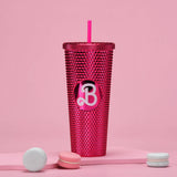 DOUBLE LAYER PORTABLE PLASTIC STRAW DIAMOND CUP_CWMM0978