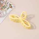 5 12 GLOSSY RESIN BOW HAIR CLAW CLIPS FOR WOMEN_CWAHA0486