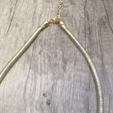 HAND WOVEN IMITATION PEARL NECKLACE EARRING SET_CWMM4741