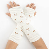 Warm Heart Knitted Wool Gloves_Cwag0095
