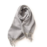 FASHION SCARF SOFT FAUX CASHMERE WITH TASSELS_CWASC0174
