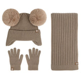 CHILDRENS HAT SCARF AND GLOVES THREE PIECE SET_CWMM2810