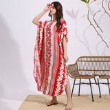 SNAKE PRINT COTTON BLEND BEACH COVER UP_CWMM6144