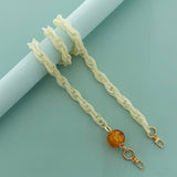 RESIN ACRYLIC LARGE LANTERN BEADS BAG CHAIN STRAP_CWMM5106