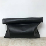 RETRO CURLED HIGH CAPACITY HANDBAG CASUAL CLIP BAG_CWAB1372