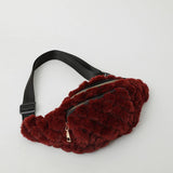 PLUSH CHEST BAG WOMEN SMALL SHOULDER CROSSBODY_CUAB00604