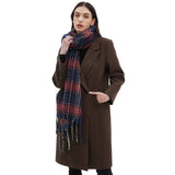 MIXED PLAID FRINGE SCARF UNISEX WINTER SHAWL_CWASC1282