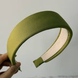 Color Knit Wide Headband Simple Chic Look_Cwaha08165
