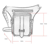 ROCK LEATHER RETRO PUNK PURSE SHOULDER BAG_CWAB0630