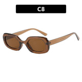 Vintage Oval Plaid Sunglasses_Cwasg0320