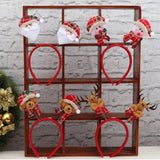 CHRISTMAS RED PLAID CARTOON CHILDRENS HEADBAND_CWAHA2740